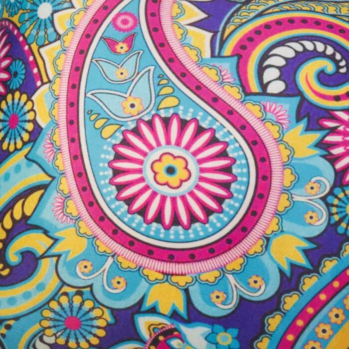 Multicolor Satin Square Cushion Cover