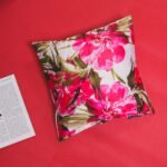 Flower Print Multicolor Cushion Cover