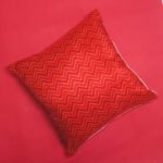 Red Color satin Cushion Cover