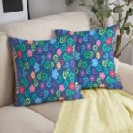 Multicolor Blue Silky Smooth Cushion Cover