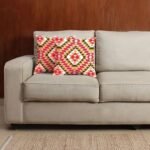 Multicolor Red Satin Cushion Cover