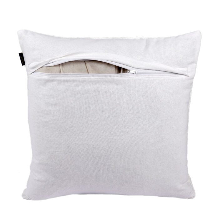 Tuftted Cotton Cushion Cover 16 x 16 inches in Cotton, Set of 1