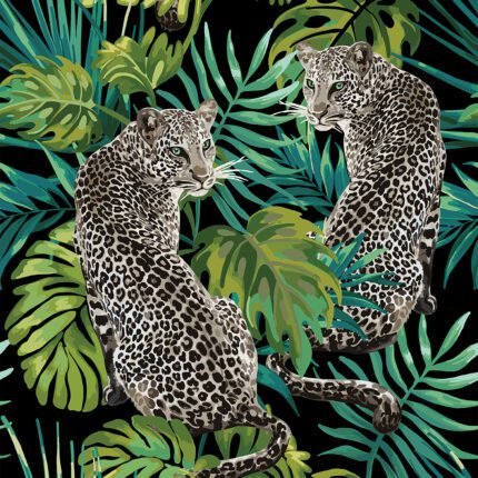 Beautiful Leopard Printed Wall Art painting