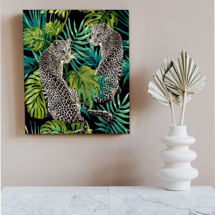 Beautiful Leopard Printed Wall Art painting