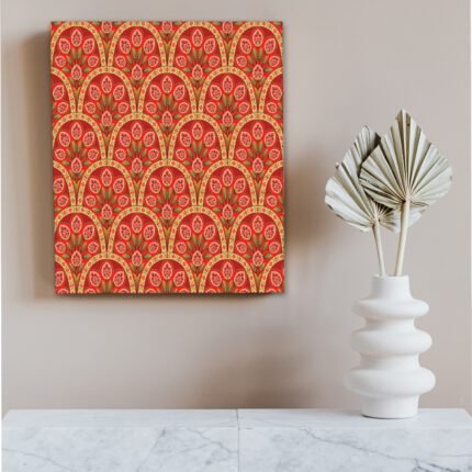 Beautiful Red Printed Wall Art painting