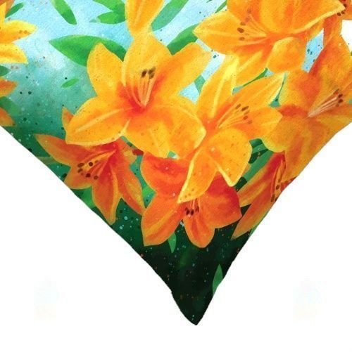 Flower Print Multicolor Cushion Cover Set of 2