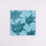 Blue Turtle Design MDF Wood Tea,Coffee Coasters with Stand Set of (10 * 10 cm) (Copy)