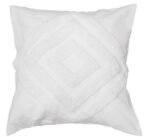 Tuftted Cotton Cushion Cover in Cotton, Set of 1