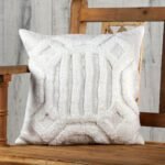 White Cotton Tuftted Cushion Cover