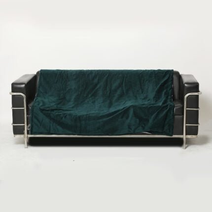 Green Polyster Plain Solid Pattern 68 x 52 Inch Throw,