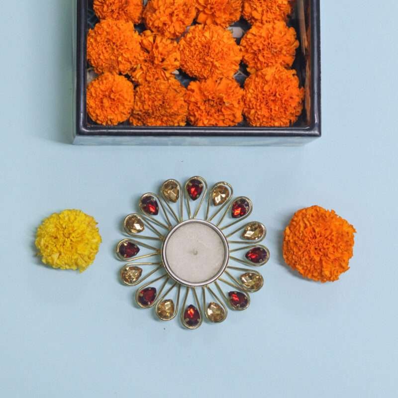 Decorative Set of 2 Diwali Tea Light Holder
