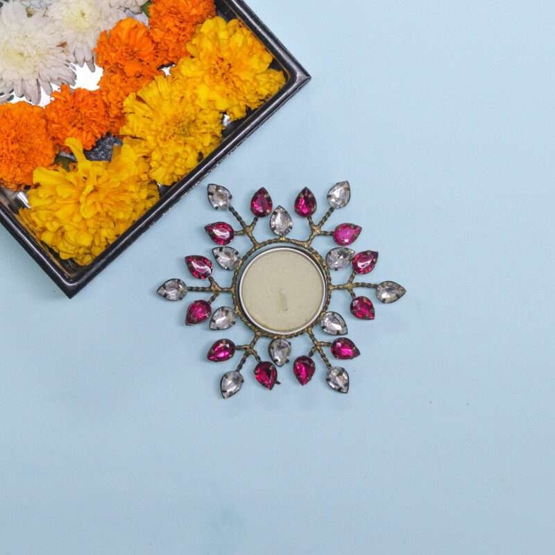 Round DiwaliDecorative Tea Light Holder