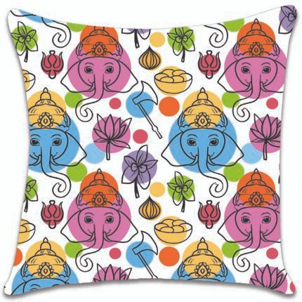 Shree Ganesh Printed Cushion