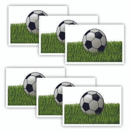 Football Printed Kids Table mat Set of 6