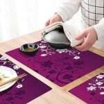 Elegant and Practical Table Mat - Set of 6 Placemats