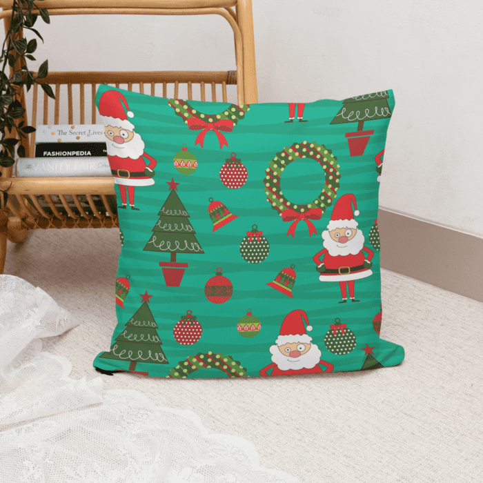 Satin Elegant Christmas Cushion