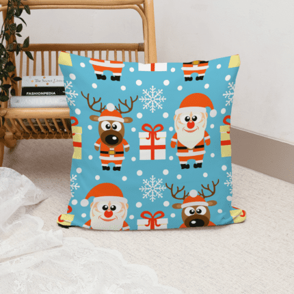 Satin Christmas Cushion Artistry