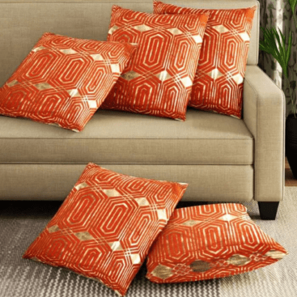 Orange cushion cover