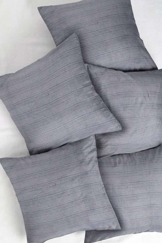 Grey Cotton Cushion Cover (Set of 5)
