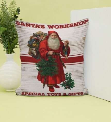 Satin Christmas Cushion Cover