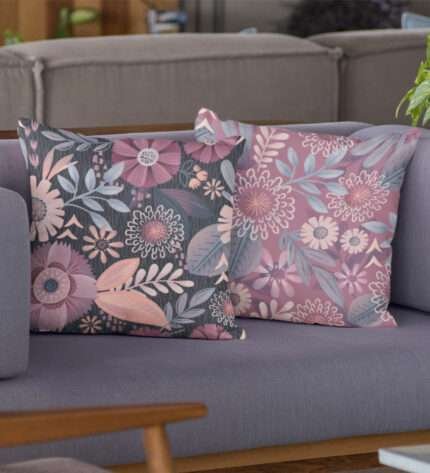 Multi Pink Elegant Cushion Cover set of 2