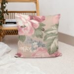 Satin Floral Cushion Cover set of 2 (16x16 inch)