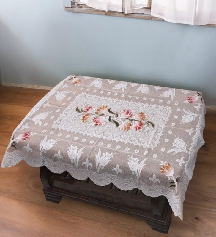 Tulip Design 4 Seater Net Fabric Table Cover